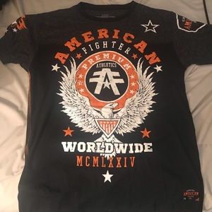 American Fighter Black and Orange T-shirt